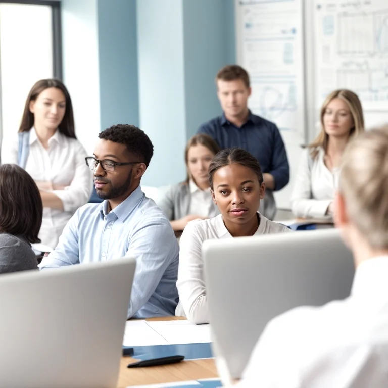 شخص يشارك في ورشة عمل تدريبية في TamkeenHub